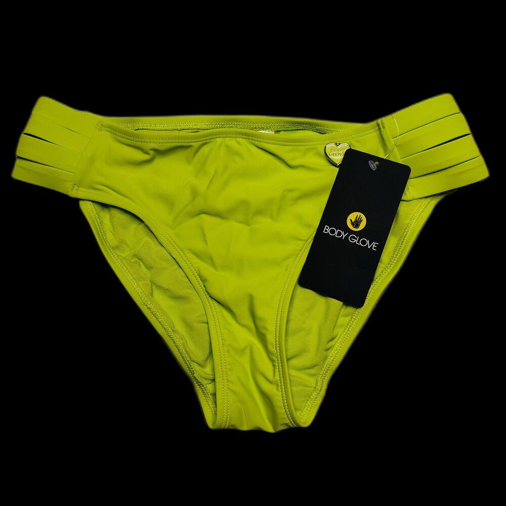 NWT Body Glove Smoothies Nuevo Contempo Swim Bottom Size XS Key Lime